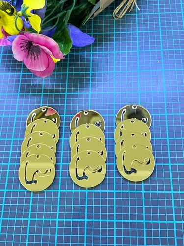 تفريغ اسم لوقو دائري اكريلك