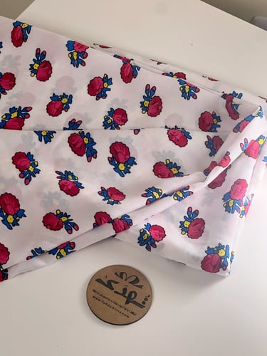 قماش شالكي ابيض