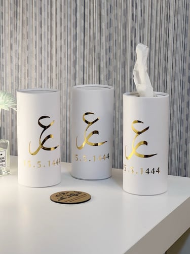 منديل اسطواني مع الكتابه