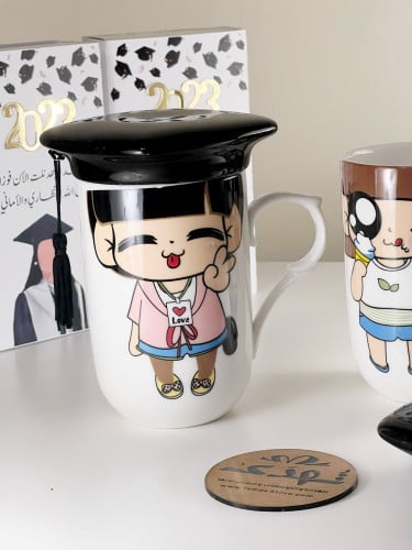 كوب تخرج زجاجي