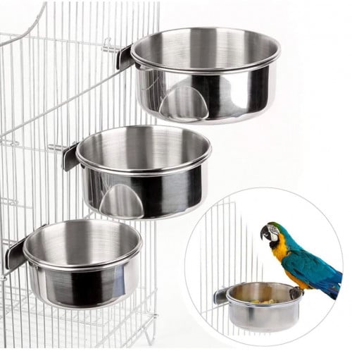 صحن اكل للطيور (ستانلس ستيل-stainless steel )