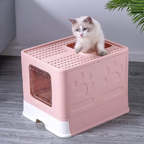 حمام مغلق للقطط بفتحة من الأعلى