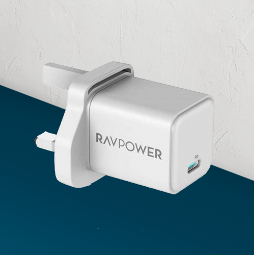 شاحن جداري 20 واط بتقنية بي دي من شركة راف بور