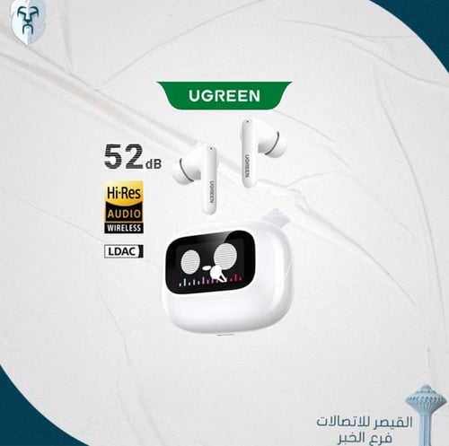 سماعات UGREEN TWS بلوتوث بشاشة LCD – عزل ضوضاء نشط...