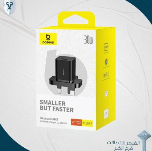 فيش جداري GaN5 ميني من بيسوس 30 واط Type C