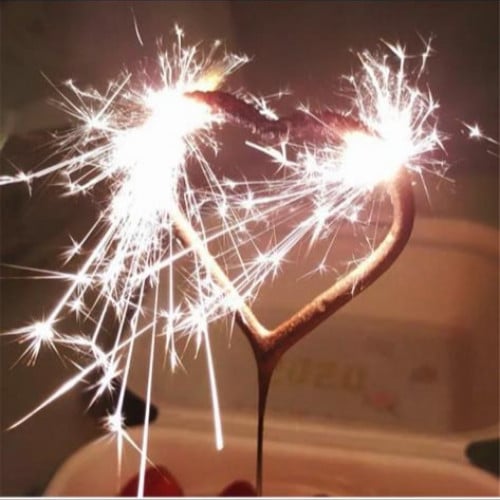 نجوم الليل (شرار حفلات على شكل قلب او نجمة )