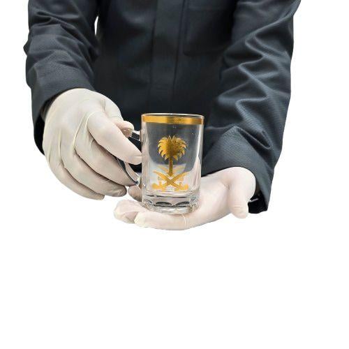 بيالة سيفين ونخلة ذهبي كبير