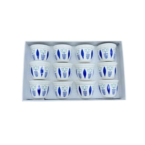 فنجان قهوة كويتي ازرق