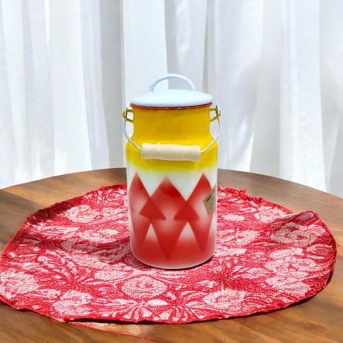 سطل سمن غضار احمر صناعة سلفاني