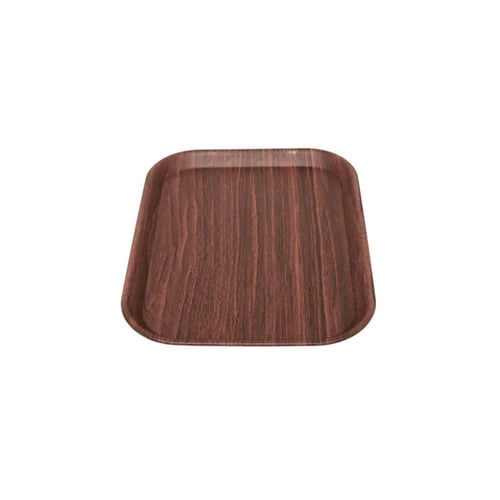 طفرية بلاستيك مستطيل لون خشبي