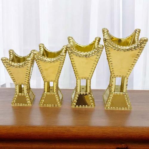 مبخرة ملكي استيل ذهبي