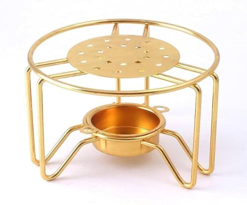 قاعدة شمع ذهبي كبير