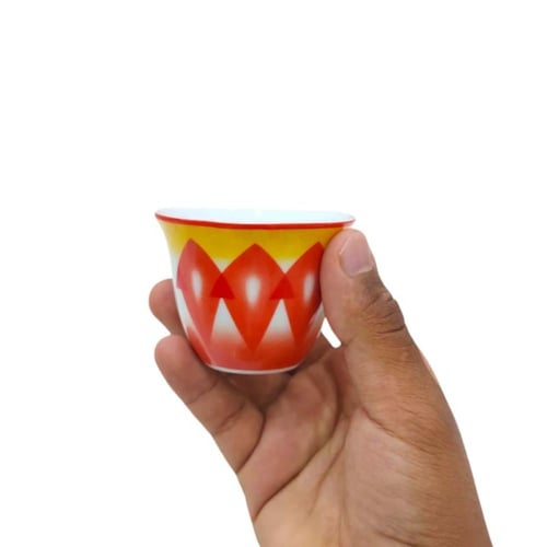 فنجان غضار احمر