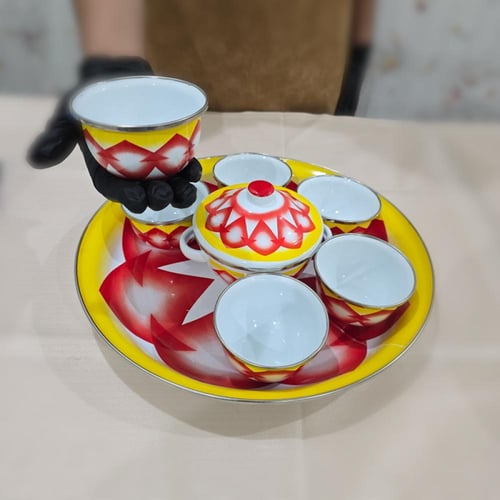 طقم تقديم حلاء غضار