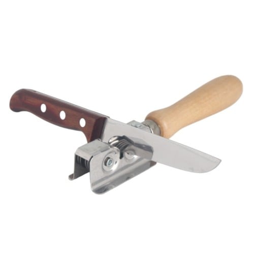 مسن سكاكين بمقبض خشب - إيطالي