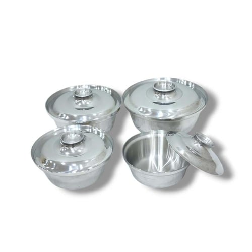 طقم حلة معدن مصري 4 حبة