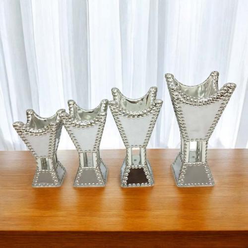 مبخرة ملكي استيل فضي