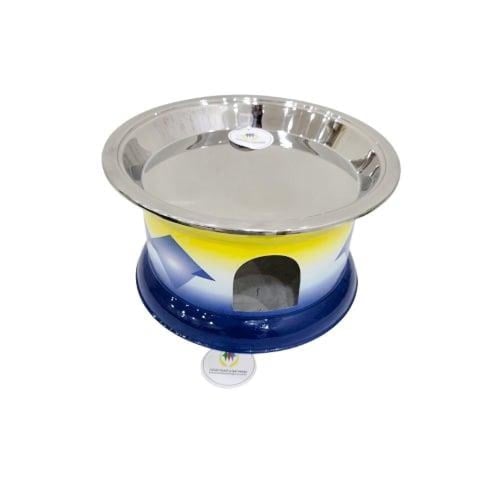 سخان حنيني غضار ازرق بغطاء