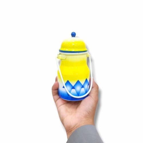 سطل توزيعات نقشة الغضار الأزرق