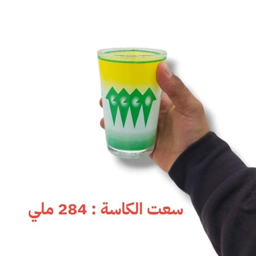 كاس عصير غضار أخضر