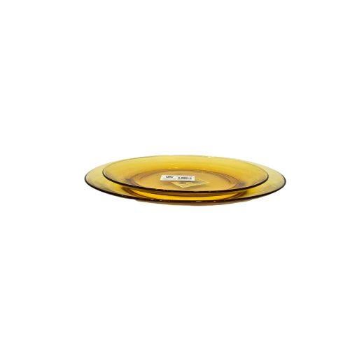 Light honey serving plate