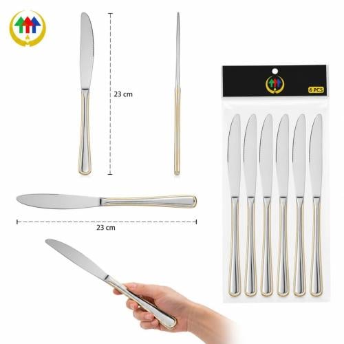 Gold line stainless steel table knife