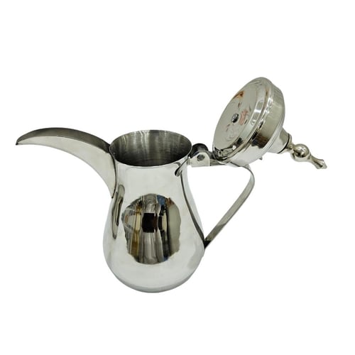 دلة رسلان زينة استيل فضي