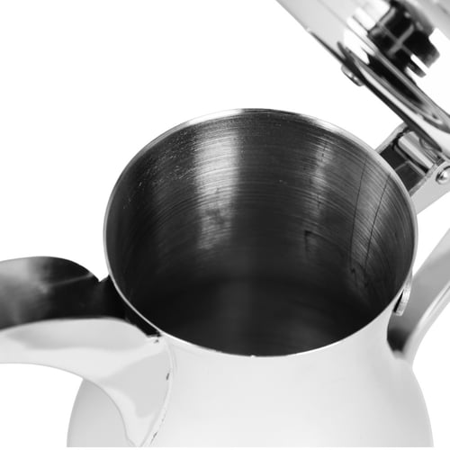 دلة بغدادي استيل 18/8 فضي