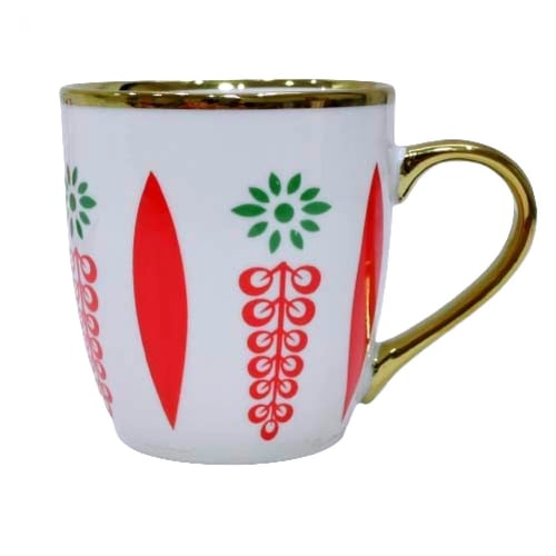 كوب بيد بدون صحن كويتي احمر