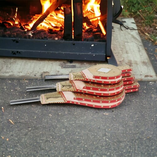 منفاخ جلد اصلي - ذهبي