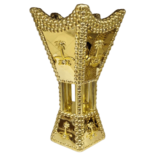 مبخرة ملكي خماسي ذهبي