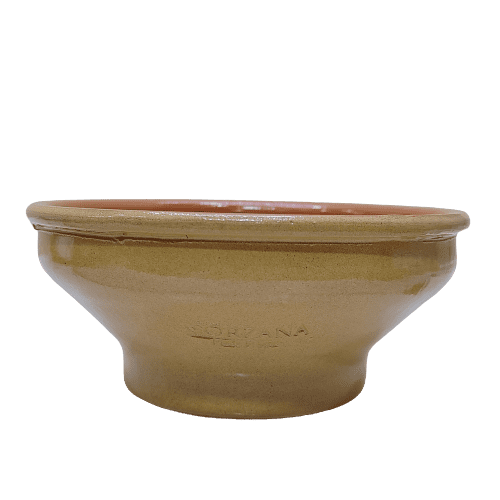 زبدية فخار اسباني 14 سم عميق