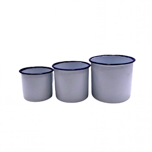 كوب غضار ابيض سادة للآيس كريم