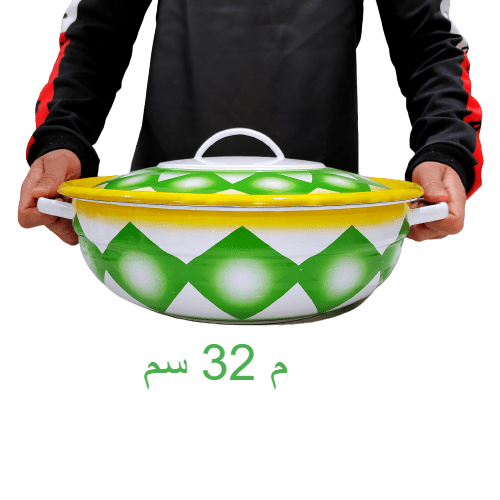 بادية غضار بغطاء (أخضر)