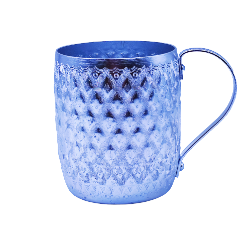 كوب منقوش فضي