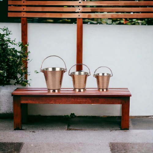 سطل استيل نحاسي