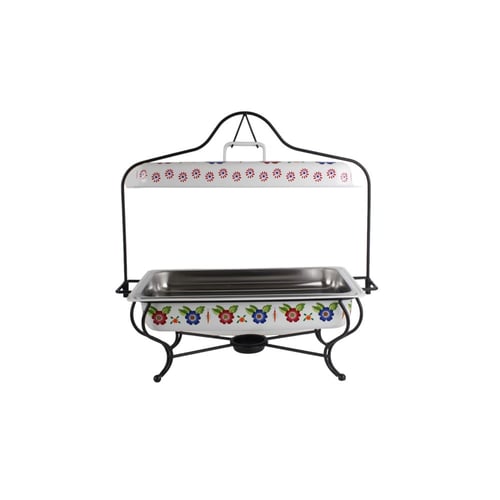 سخان بوفية ورد أبيض مستطيل علاقي