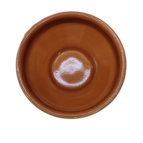 زبدية فخار اسباني 14 سم عميق