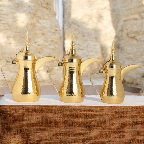 دلة رسلان استيل ذهبي