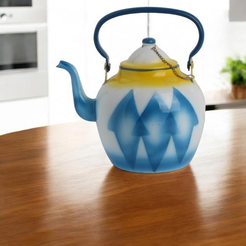 ابريق غضار ازرق