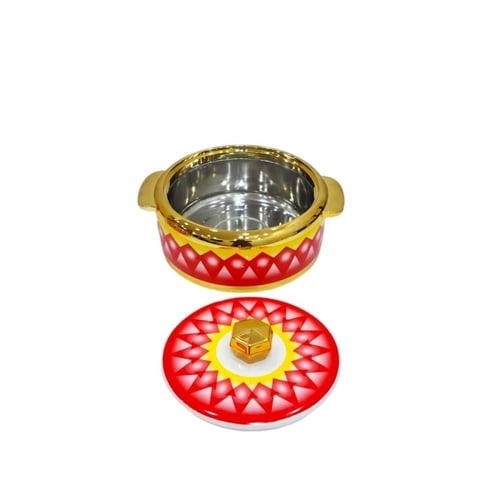 طقم حافظة غضار أحمر هندي