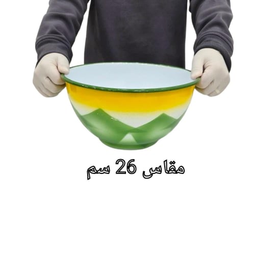 طاسة غضار سلفاني أخضر- زبدية