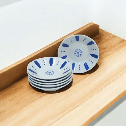 صحن بيالات أزرق (6حبة)