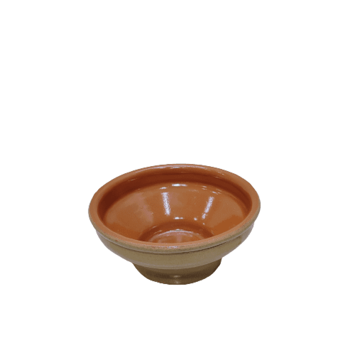 زبدية فخار اسباني 14 سم عميق