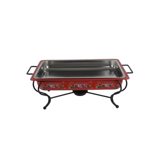 سخان بوفية غضار ورد مستطيل