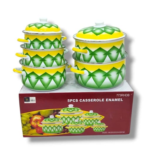 قدر غضار عميق أخضر