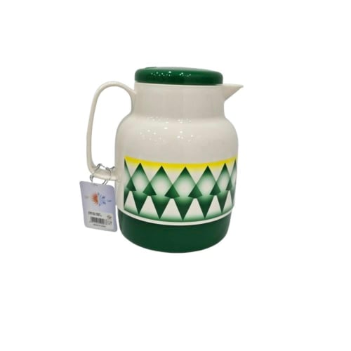 ترمس شاي نقشة الغضار الأخضر