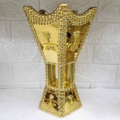 مبخرة ملكي خماسي ذهبي