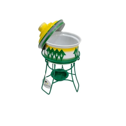 سخان شمعدان غضار أخضر