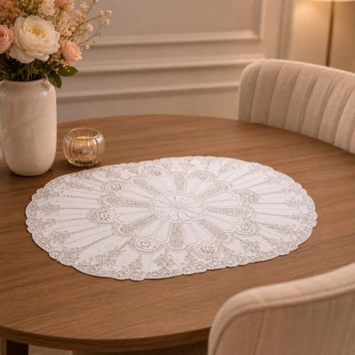 Silver padded bedspread